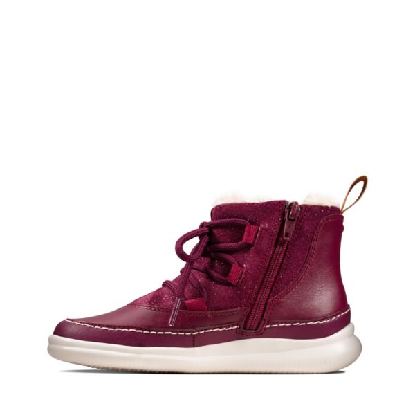 Clarks Girls Cloud Throne Kid Casual Shoes Brown | CA-3418926